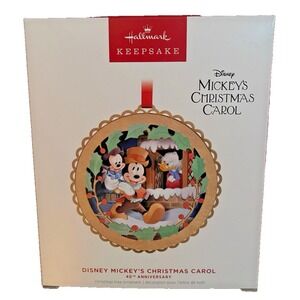 Hallmark Disney "Mickey's Christmas Carol" 40th Anniversary Ornament‎ 2023 [NIB]